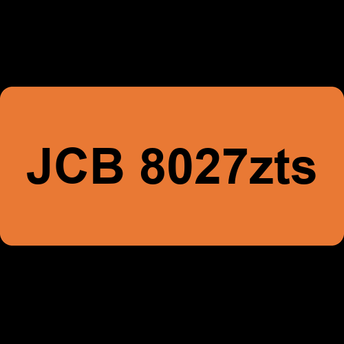 JCB 8027zts